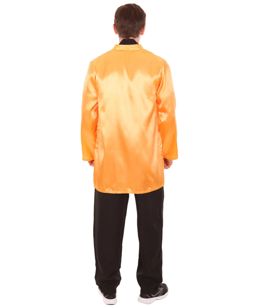 HPO Adult Men's Chinese Traditional Martial Arts Kung Fu Uniform Costume | Orange Cosplay Costume 5 HPO Adult Men's Chinese Traditional Martial Arts Kung Fu Uniform Costume | Orange Cosplay Costume