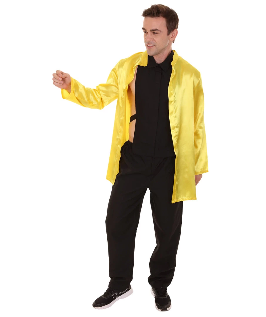 HPO Adult Men's Chinese Traditional Martial Arts Kung Fu Uniform Costume | Yellow Cosplay Costume 1 HPO Adult Men's Chinese Traditional Martial Arts Kung Fu Uniform Costume | Yellow Cosplay Costume