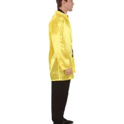 HPO Adult Men's Chinese Traditional Martial Arts Kung Fu Uniform Costume | Yellow Cosplay Costume 13 HPO Adult Men's Chinese Traditional Martial Arts Kung Fu Uniform Costume | Yellow Cosplay Costume