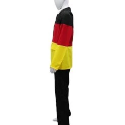FLAGWIGS Adult Men's Germany Flag Party Suit Sports Costume | Patriotic Cosplay Costume