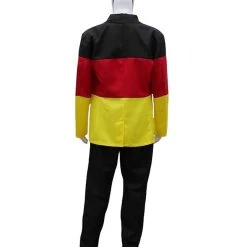 FLAGWIGS Adult Men's Germany Flag Party Suit Sports Costume | Patriotic Cosplay Costume