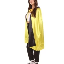 HPO Adult Women's Reversible Vampire Cape Costume | Multiple Color Option Halloween Costume