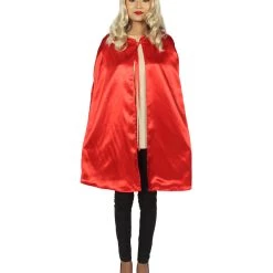 HPO Adult Women's Reversible Vampire Cape Costume | Multiple Color Option Halloween Costume