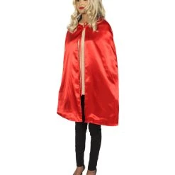 HPO Adult Women's Reversible Vampire Cape Costume | Multiple Color Option Halloween Costume
