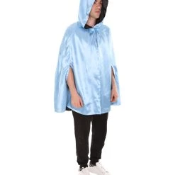 HPO Adult Men's Reversible Hooded Short Cape Costume | Multiple Color Options Halloween Costume