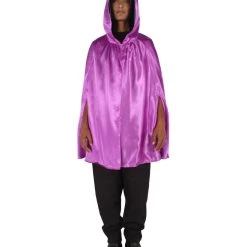 HPO Adult Men's Reversible Hooded Short Cape Costume | Multiple Color Options Halloween Costume