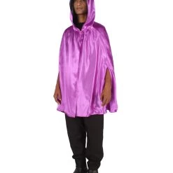 HPO Adult Men's Reversible Hooded Short Cape Costume | Multiple Color Options Halloween Costume
