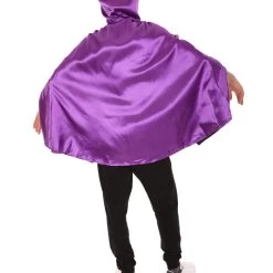 HPO Adult Men's Reversible Hooded Short Cape Costume | Multiple Color Options Halloween Costume