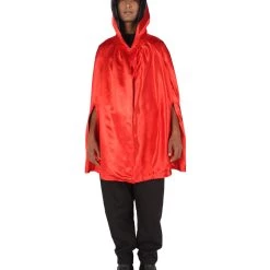 HPO Adult Men's Reversible Hooded Short Cape Costume | Multiple Color Options Halloween Costume