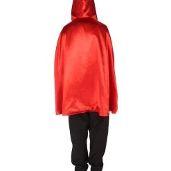 HPO Adult Men's Reversible Hooded Short Cape Costume | Multiple Color Options Halloween Costume