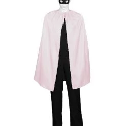 HPO Adult Men's Superhero Cape With Mask Set Costume | Multiple Color Options Halloween Costume