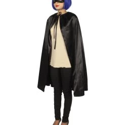 HPO Adult Women's Superhero Cape With Mask Set Cartoon Costume | Multiple Color Options Halloween Costume