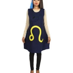 HPO Adult Women's 12 Constellation Of Leo Party Troll Dress Costume | Blue Halloween Cosplay