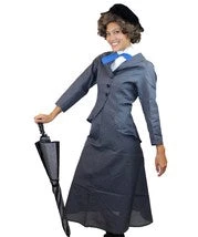 HPO Adult Women's English Nanny Costume | Shadow Grey Cosplay Costume