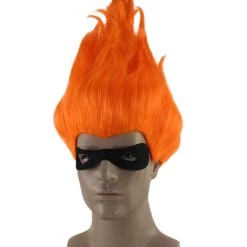 HPO Men's Superhero Family Villain Wig | Mens Wig With Mask Set | TV/Movie Wigs | Premium Breathable Capless Cap