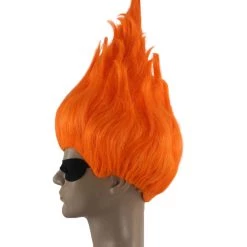 HPO Men's Superhero Family Villain Wig | Mens Wig With Mask Set | TV/Movie Wigs | Premium Breathable Capless Cap