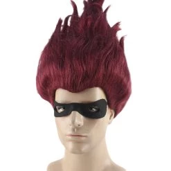 HPO Men's Superhero Family Villain Wig | Mens Wig With Mask Set | TV/Movie Wigs | Premium Breathable Capless Cap