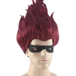HPO Men's Superhero Family Villain Wig | Mens Wig With Mask Set | TV/Movie Wigs | Premium Breathable Capless Cap