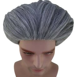 HPO Old-Men Wig | Grey Party Wigs | Premium Breathable Capless Cap