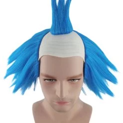 HPO Scary Twisted Clown Wig | Blue Clown Scary Wigs 16 HPO Scary Twisted Clown Wig | Blue Clown Scary Wigs