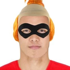 HPO Men's Superhero Family Mens Wig | Wig With Mask Set | TV/Movie Wigs