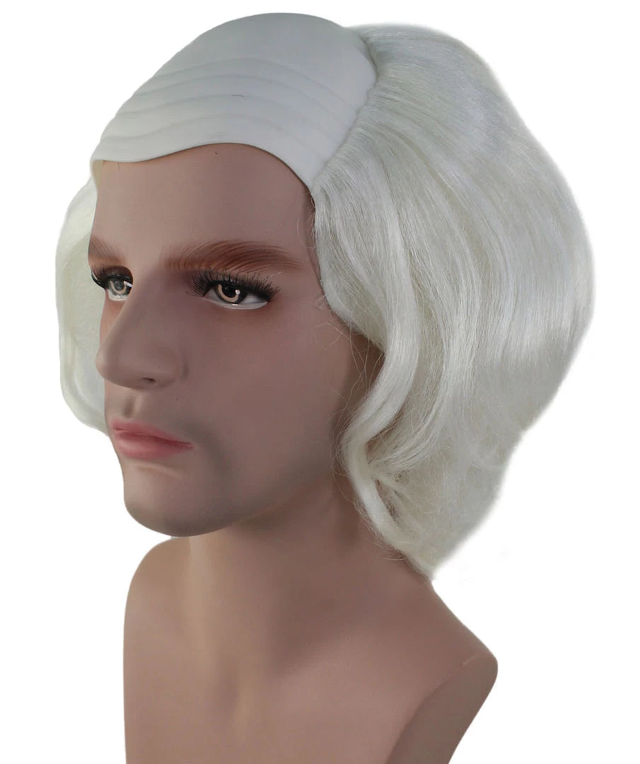 HPO Old Fool Men Zombie Wig | White Scary Wigs Men's 2 HPO Old Fool Men Zombie Wig | White Scary Wigs Men's