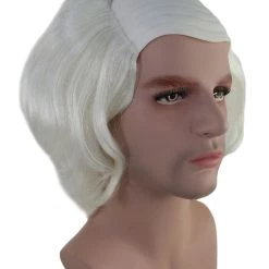 HPO Old Fool Men Zombie Wig | White Scary Wigs Men's 13 HPO Old Fool Men Zombie Wig | White Scary Wigs Men's