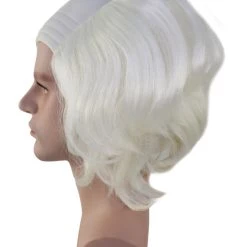 HPO Old Fool Men Zombie Wig | White Scary Wigs Men's 10 HPO Old Fool Men Zombie Wig | White Scary Wigs Men's
