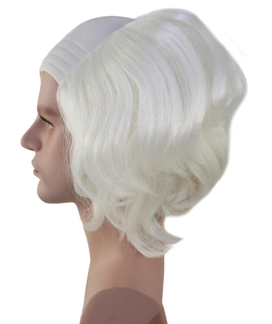 HPO Old Fool Men Zombie Wig | White Scary Wigs Men's 3 HPO Old Fool Men Zombie Wig | White Scary Wigs Men's