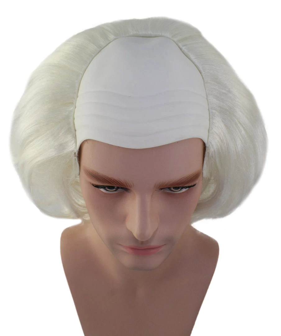 HPO Old Fool Men Zombie Wig | White Scary Wigs Men's 7 HPO Old Fool Men Zombie Wig | White Scary Wigs Men's