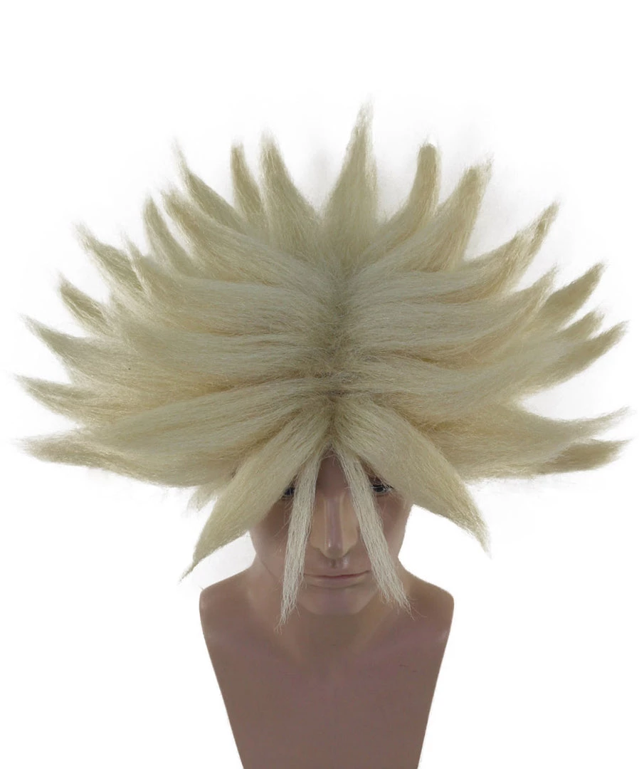 HPO Anime Spike Wig | Blonde TV/Movie Wigs | Premium Breathable Capless Cap 7 HPO Anime Spike Wig | Blonde TV/Movie Wigs | Premium Breathable Capless Cap