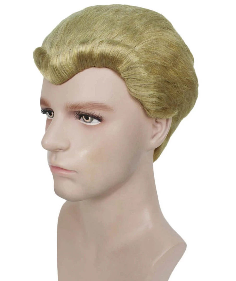 HPO Adult Men's Movie Wig | Gold TV/Movie Wigs | Premium Breathable Capless Cap 2 HPO Adult Men's Movie Wig | Gold TV/Movie Wigs | Premium Breathable Capless Cap