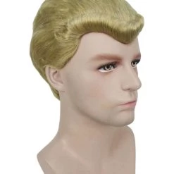 HPO Adult Men's Movie Wig | Gold TV/Movie Wigs | Premium Breathable Capless Cap 15 HPO Adult Men's Movie Wig | Gold TV/Movie Wigs | Premium Breathable Capless Cap