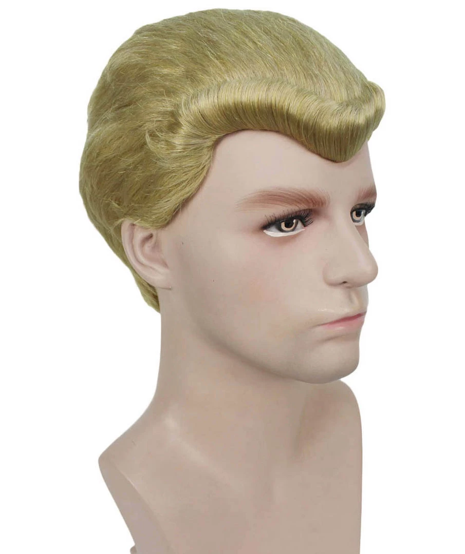 HPO Adult Men's Movie Wig | Gold TV/Movie Wigs | Premium Breathable Capless Cap 6 HPO Adult Men's Movie Wig | Gold TV/Movie Wigs | Premium Breathable Capless Cap