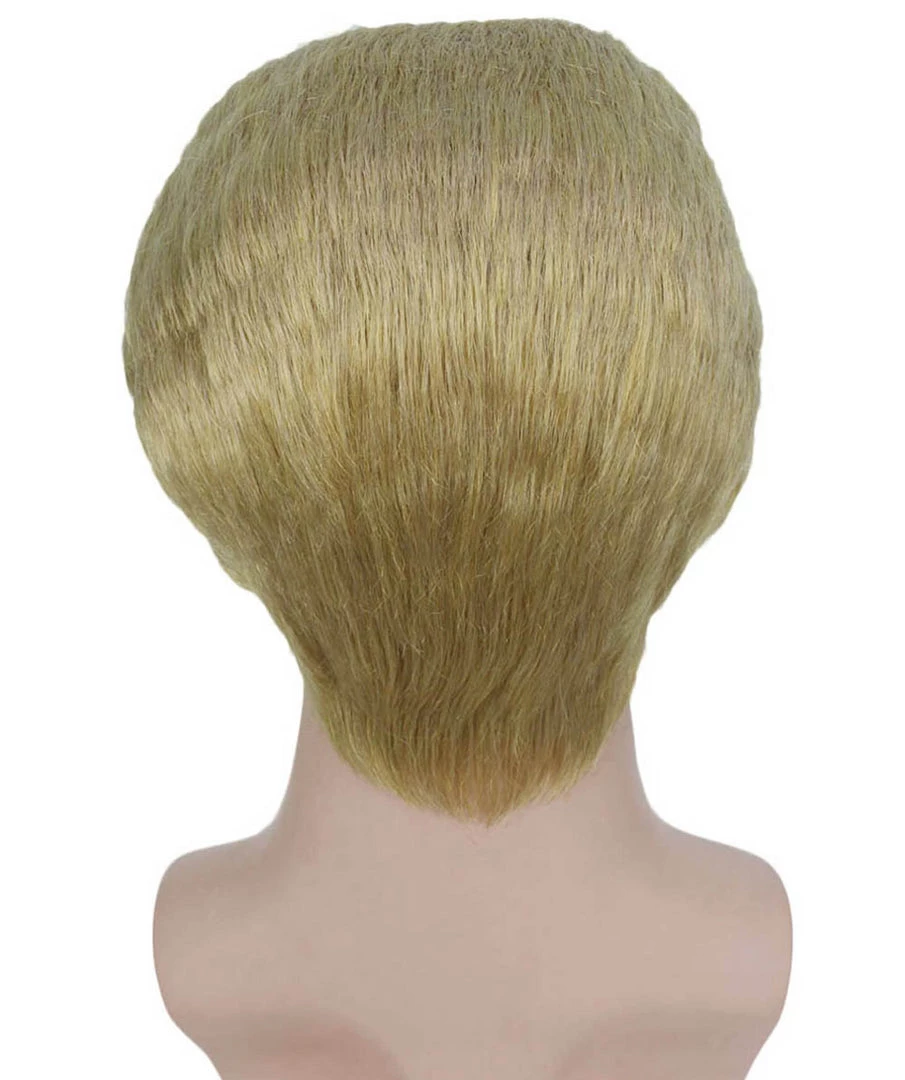 HPO Adult Men's Movie Wig | Gold TV/Movie Wigs | Premium Breathable Capless Cap 4 HPO Adult Men's Movie Wig | Gold TV/Movie Wigs | Premium Breathable Capless Cap