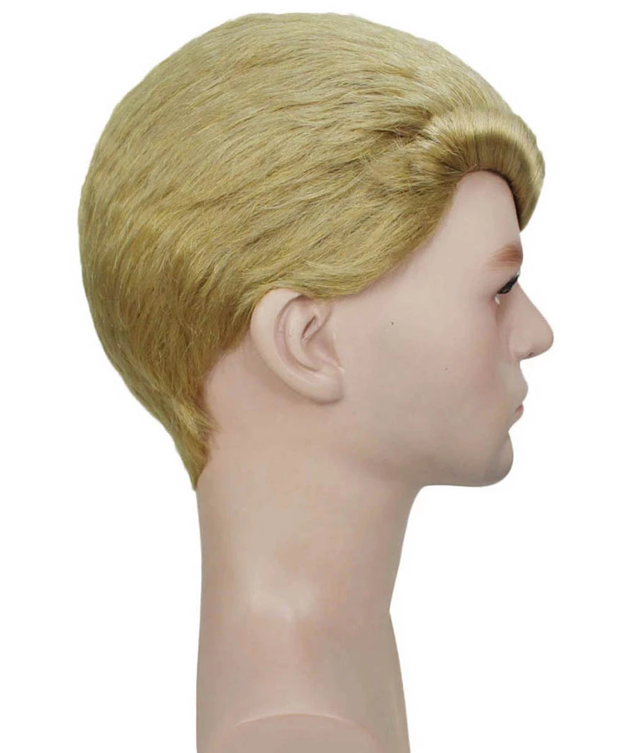 HPO Adult Men's Movie Wig | Gold TV/Movie Wigs | Premium Breathable Capless Cap 5 HPO Adult Men's Movie Wig | Gold TV/Movie Wigs | Premium Breathable Capless Cap