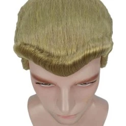 HPO Adult Men's Movie Wig | Gold TV/Movie Wigs | Premium Breathable Capless Cap 16 HPO Adult Men's Movie Wig | Gold TV/Movie Wigs | Premium Breathable Capless Cap