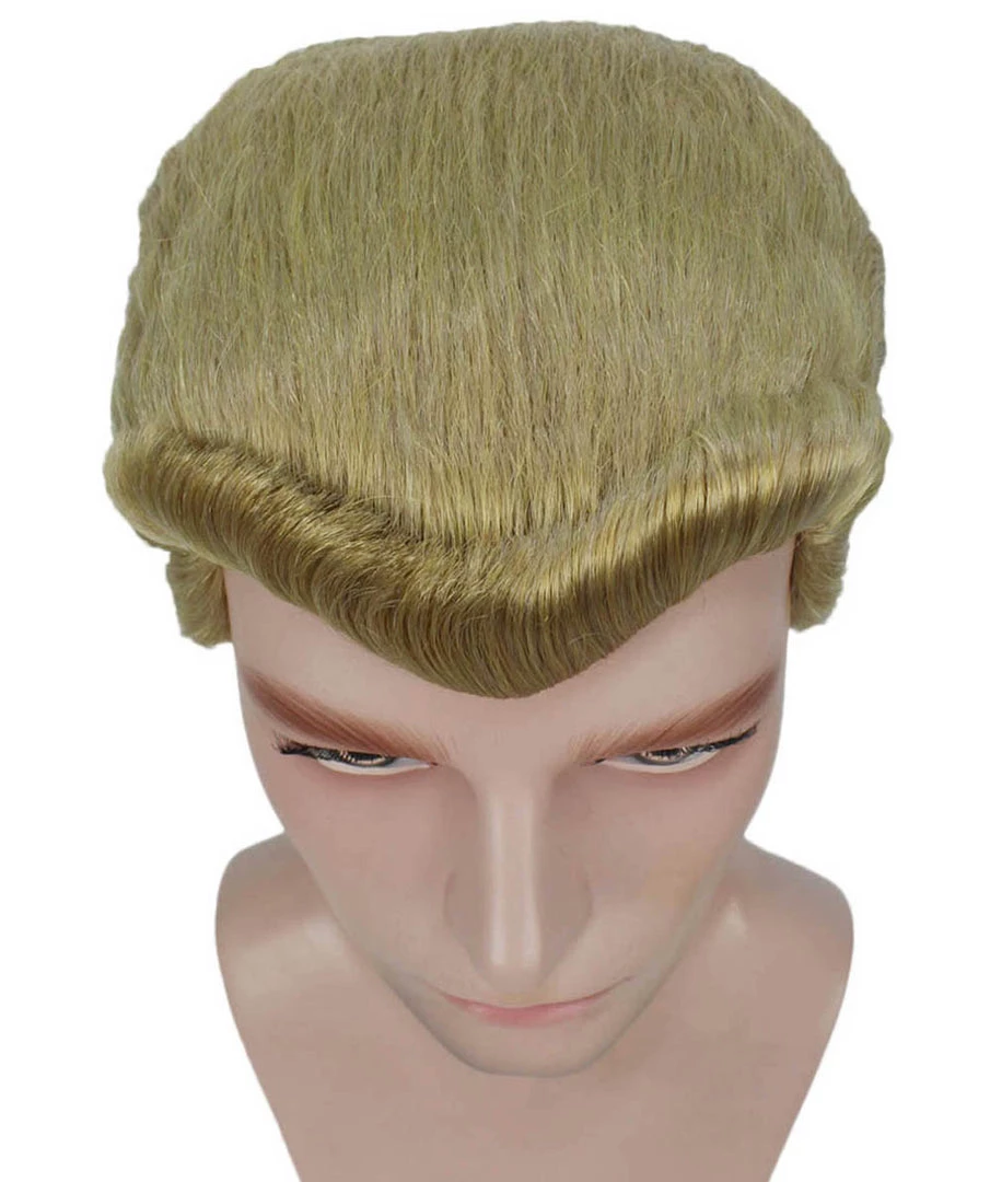 HPO Adult Men's Movie Wig | Gold TV/Movie Wigs | Premium Breathable Capless Cap 7 HPO Adult Men's Movie Wig | Gold TV/Movie Wigs | Premium Breathable Capless Cap