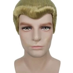 HPO Adult Men's Movie Wig | Gold TV/Movie Wigs | Premium Breathable Capless Cap 17 HPO Adult Men's Movie Wig | Gold TV/Movie Wigs | Premium Breathable Capless Cap