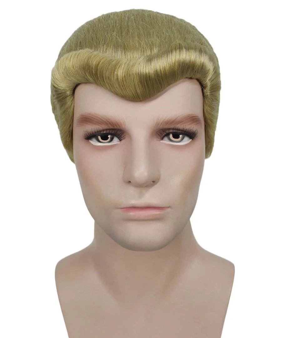 HPO Adult Men's Movie Wig | Gold TV/Movie Wigs | Premium Breathable Capless Cap 8 HPO Adult Men's Movie Wig | Gold TV/Movie Wigs | Premium Breathable Capless Cap