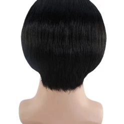 HPO Adult Men's Movie Wig | Black TV/Movie Wigs | Premium Breathable Capless Cap