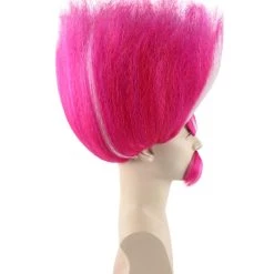 HPO Trol King Wig | Striped Square Pink Wig | Premium Halloween Wig SALE