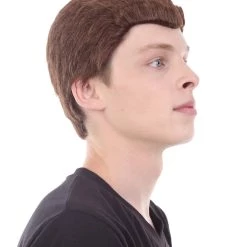 HPO Men's Movie Wig | Gold TV/Movie Wigs | Premium Breathable Capless Cap 14 HPO Men's Movie Wig | Gold TV/Movie Wigs | Premium Breathable Capless Cap