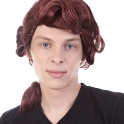 HPO Colonial Wig | Burgundy TV/Movie Wigs | Premium Breathable Capless Cap SALE