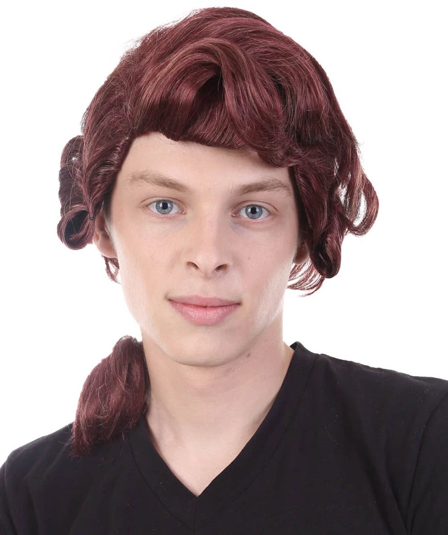 HPO Colonial Wig | Burgundy TV/Movie Wigs | Premium Breathable Capless Cap SALE 1 HPO Colonial Wig | Burgundy TV/Movie Wigs | Premium Breathable Capless Cap SALE