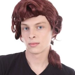 HPO Colonial Wig | Burgundy TV/Movie Wigs | Premium Breathable Capless Cap SALE