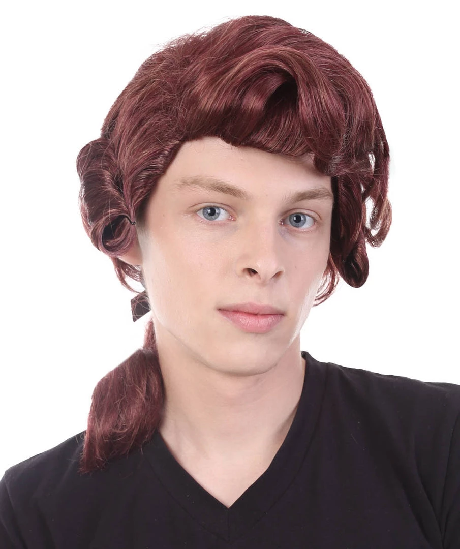 HPO Colonial Wig | Burgundy TV/Movie Wigs | Premium Breathable Capless Cap SALE 6 HPO Colonial Wig | Burgundy TV/Movie Wigs | Premium Breathable Capless Cap SALE