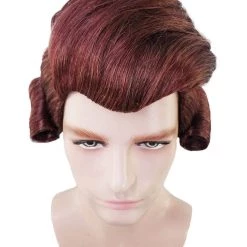 HPO Colonial Wig | Burgundy TV/Movie Wigs | Premium Breathable Capless Cap SALE 15 HPO Colonial Wig | Burgundy TV/Movie Wigs | Premium Breathable Capless Cap SALE