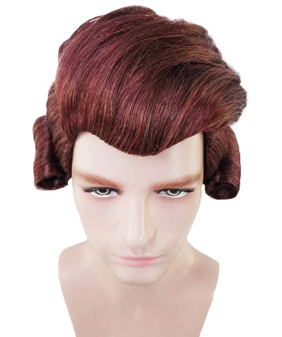 HPO Colonial Wig | Burgundy TV/Movie Wigs | Premium Breathable Capless Cap SALE 7 HPO Colonial Wig | Burgundy TV/Movie Wigs | Premium Breathable Capless Cap SALE