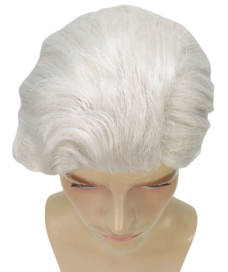 HPO Men's Fantasy Adventure Wig | White Grey Wigs | Premium Breathable Capless Cap 7 HPO Men's Fantasy Adventure Wig | White Grey Wigs | Premium Breathable Capless Cap